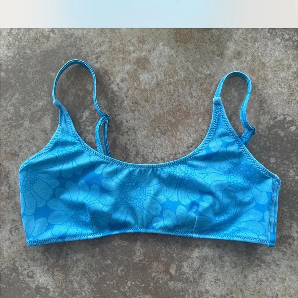 TRIANGL- blue floral Oceania bikini - Picture 3 of 6